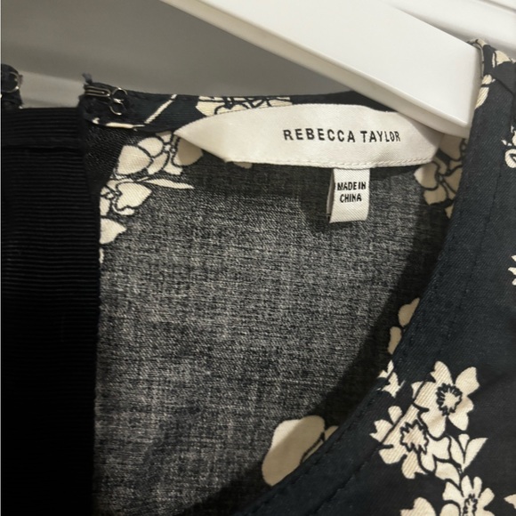 Rebecca Taylor Navy and Cream floral jumpsuit. Size 8. EUC. - Picture 4 of 5